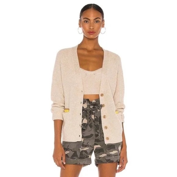 Le Superbe Sand/Beige Beach To Bar Cardigan Sweater - Picture 1 of 7
